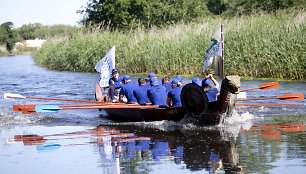 „Vikingų“ laivų lenktynės Šventojoje