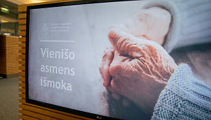 Spaudos konferencijos akimirka