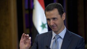 Sirijos diktatorius Basharas Al-Assadas.