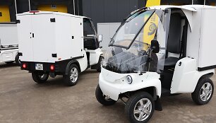 Lietuvos pa&scaron;to bandomos elektrinės transporto priemonės 