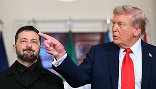 V. Zelenskis ir D. Trumpas / ANDREW CABALLERO-REYNOLDS / AFP