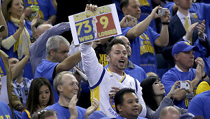 Istorinė 73-oji &bdquo;Golden State Warriors&ldquo; pergalė