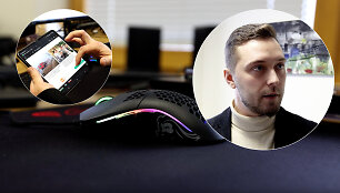 Seimo nario Mariaus Matijo&scaron;aičio darbo priemonės / stop kadras i&scaron; 15min reportažo