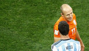 Lionelis Messi ir Arjenas Robbenas