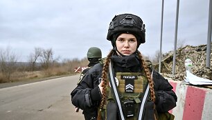 Ukrainos policijos pareigūnė / Ukrinform/SIPA / Ukrinform/SIPA