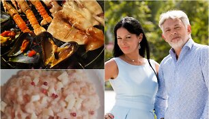 Jurga ir Paulius Jurkevičiai bei jų ruo&scaron;ti patiekalai