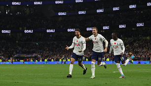 Rodrigo Bentancuras, Harry Kane'as ir Yves Bissouma 