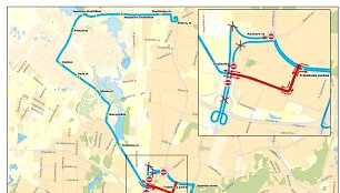  laikinai keičiama 32 mar&scaron;ruto autobusų trasa