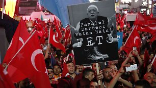 Demonstracija prie&scaron; Fethullah Guleną Turkijoje