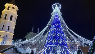 Vilniaus Kalėdų eglės įžiebimas Katedros aikštėje 