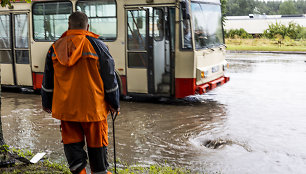 Vilnių išprausė sinoptikų prognozuota liūtis