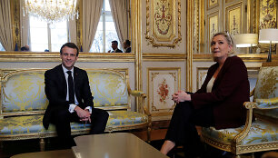 Emmanuelis Macronas ir Marie Le Pen