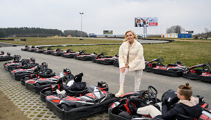 Žinomi žmonės kartingų trasoje