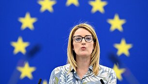 Europos Parlamento vadovė Roberta Metsola