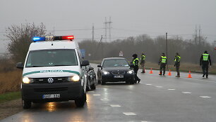 Kontrolės postas Panevėžyje
