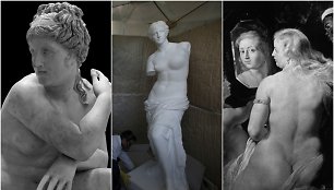 Moterys kaip meno objektai. Lely „Besimaudanti Venera“, Milo Venera, P.P.Rubenso „Venera priešais veidrodį“ 