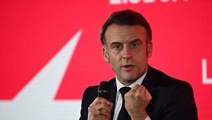 Pracūzijos prezidentas Emmanuelis Macronas