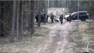 Pasieniečiai sulaikė migrantų grupę, kuri neteisėtai kirto Lietuvos sieną
