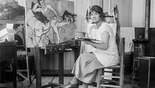 Suzanne Valadon savo studijoje, 1919-ieji 