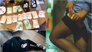 Sulaikyti sostinėje veikusios organizuotos grupės, kuri pelnėsi iš prostitucijos ir prievartavo turtą, nariai