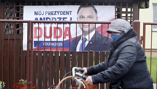 Andrzejaus Dudos rinkimų agitacijos plakatas