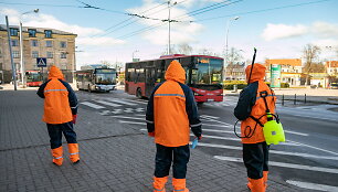 Vie&scaron;ojo transporto dezinfekcija Vilniuje