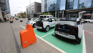 &bdquo;CityBee&ldquo; elektromobilių įkrovimo stotelės prie Vilniaus savivaldybės atidarymas