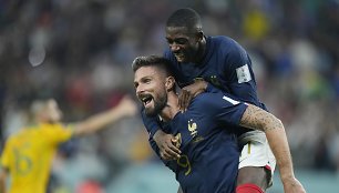 Olivier Giroud ir Ousmane'as Dembele