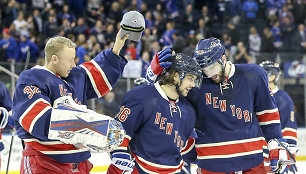 Niujorko „Rangers“ iškovojo septintąją pergalę NHL