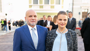 Gedvydas Vainauskas su žmona Liuminata Vainauskiene
