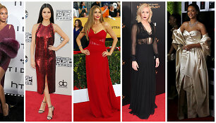 Beyonce, Selena Gomez, Sofia Vergara, Jennifer Lawrence ir Rihanna