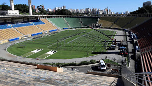 San Paulo „Pacaembu“ stadionas taps ligonine nuo COVID-19 gydomiems pacientams.