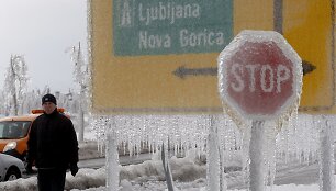 Slovėnija &ndash; ledo gniaužtuose.
