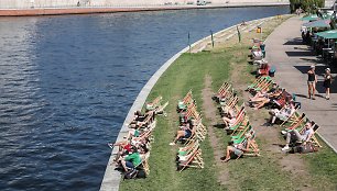 Karščio banga Berlyne 2019 metais: temperatūra karščio sala tapusiame mieste viršijo 40 °C