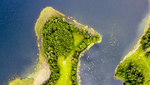 Aukštaitijos nacionalinis parkas ir Labanoro giria iš paukščio skrydžio
