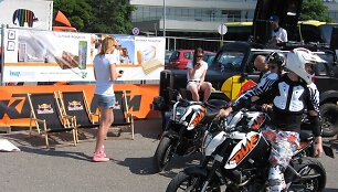 KTM motociklų bandymai