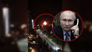 Vladimiras Putinas ir dronų ataka Sočyje