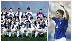 Dino Baggio yra žaidęs garsiose Italijos klubuose, tarp jų ir „Juventus“, su Gianluca Vialli.