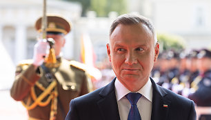 Prezidentas Gitanas Nausėda susitiko su Lenkijos vadovu Andrzejumi Duda