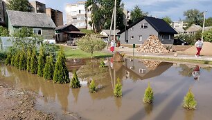 Liūties padariniai Raseiniuose