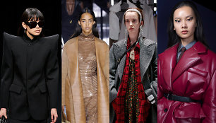 „Balenciaga“, „Burberry“, „Gucci“ ir „Prada“ modeliai