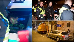 Naktinio policijos reido akimirka