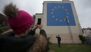 Banksy prie&scaron;inys 