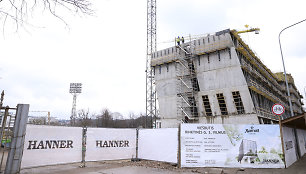 Statybos „Žalgirio“ stadiono vietoje