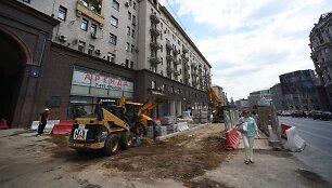 Maskvos centre vyksta rekonstrukcijos darbai