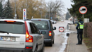 Kontrolės postas Pasvalyje