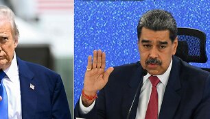 Donaldas Trumpas ir Nicolasas Maduro / AFP