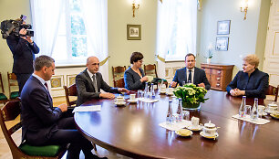 &Scaron;arūnas Rameikis, Saulius Urbanavičius, Edita Janu&scaron;ienė, Evaldas Pa&scaron;ilis, Dalia Grybauskaitė