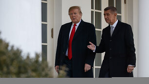 Donaldas Trumpas ir Andrejus Babi&scaron;as 2019-aisiais /  / AP