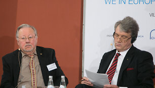 Vytautas Landsbergis ir Viktoras Ju&scaron;čenka